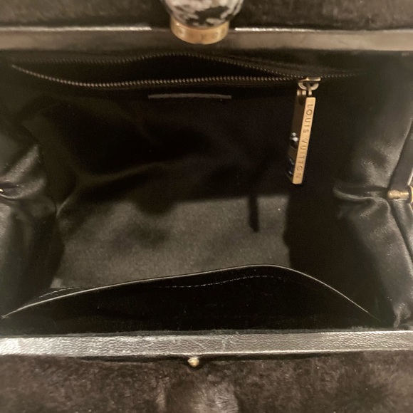 Louis Vuitton Limited Edition Black Quilted Monogram Mink Demi Lune Satchel - Picture 8 of 16